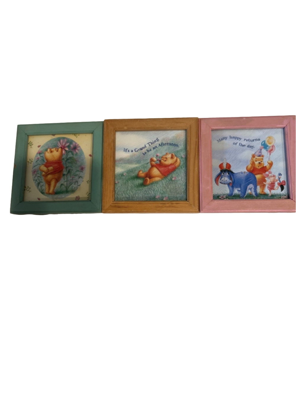 Winnie The Poop (3) Framed 4.5”x4.5” Art 1058 - Picture 2 of 7